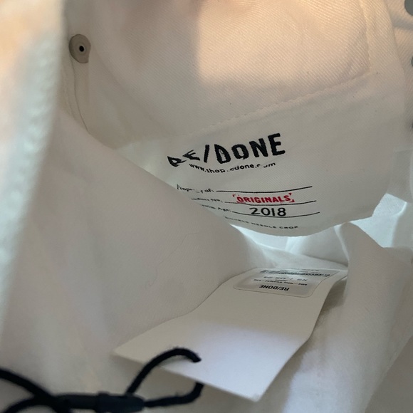 NWT RE/DONE 90s High Rise Loose Jean in White‎ Size 24 - Picture 9 of 16